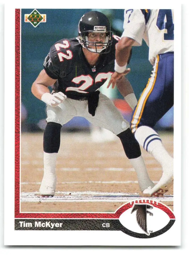 1991 Upper Deck #580 Tim McKyer NM-MT Atlanta Falcons Football Card - Football Card Single