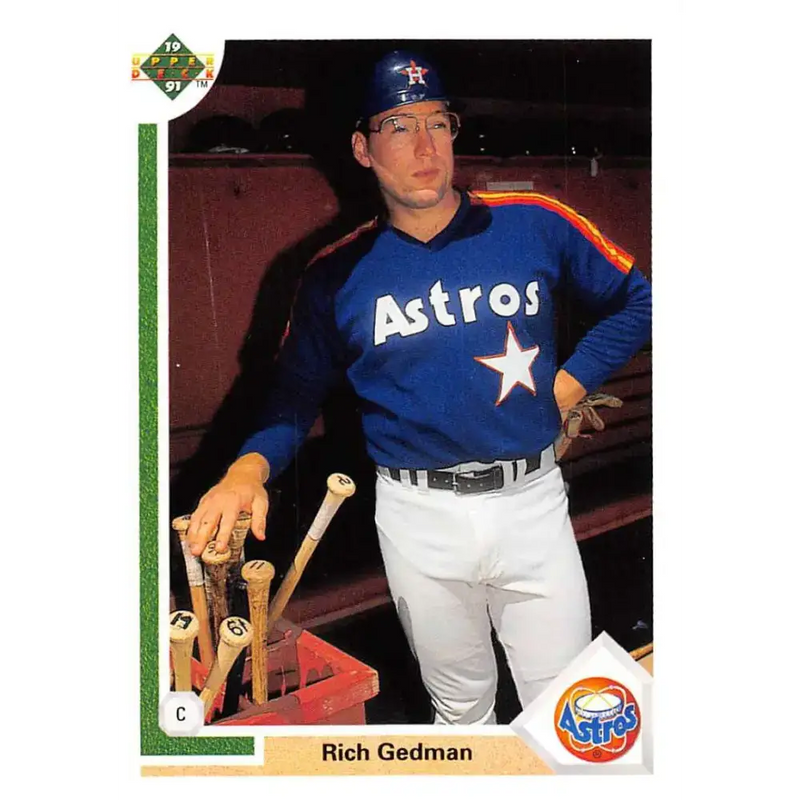 1991 Upper Deck #588 Rich Gedman EX Excellent Houston Astros Baseball Card - Baseball Card Single