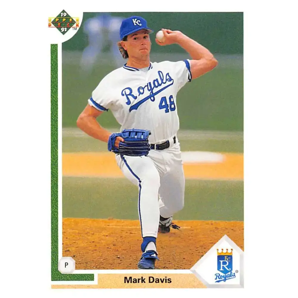 1991 Upper Deck #589 Mark Davis EX Excellent Kansas City Royals Baseball Card - Baseball Card Single