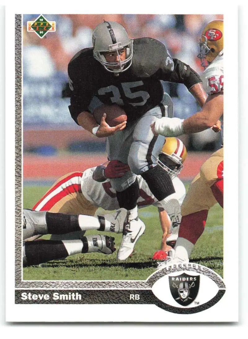 1991 Upper Deck #589 Steve Smith NM-MT Los Angeles Raiders Football Card - Football Card Single