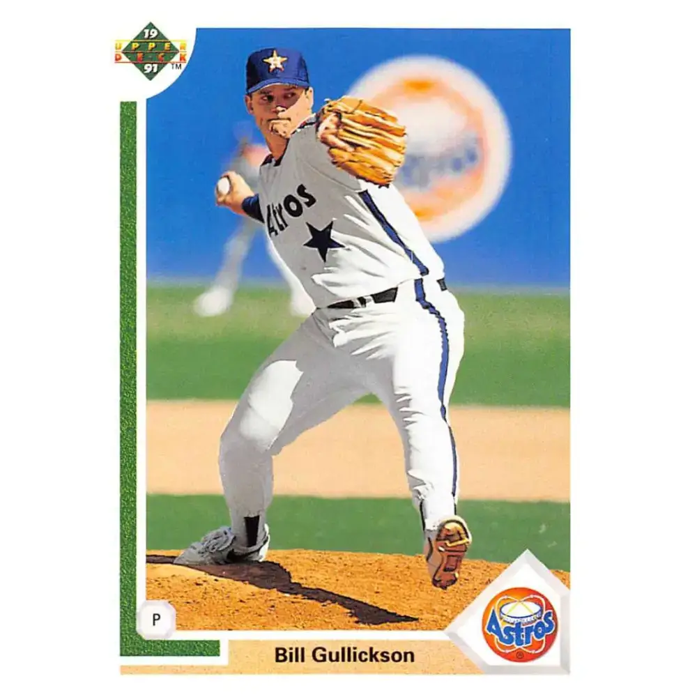 1991 Upper Deck #590 Bill Gullickson EX Excellent Houston Astros Baseball Card - Baseball Card Single