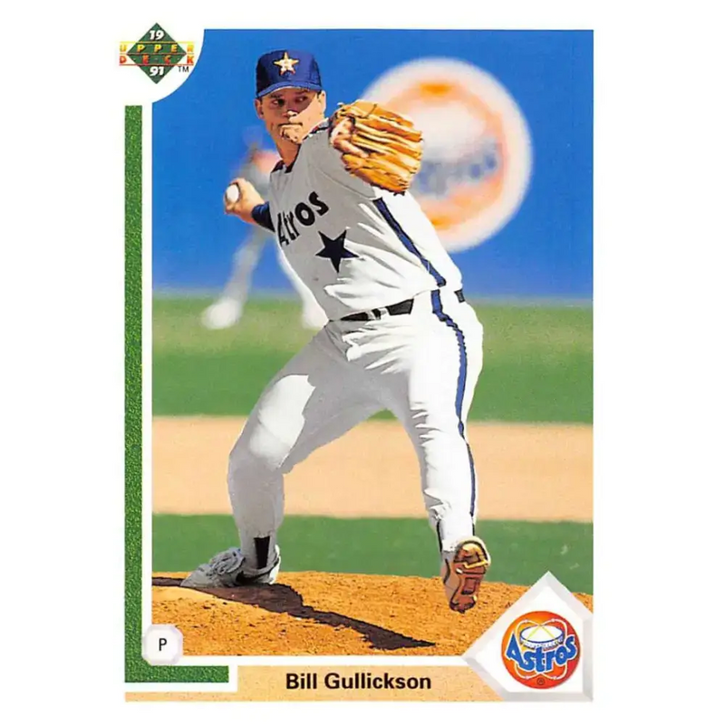 1991 Upper Deck #590 Bill Gullickson EX Excellent Houston Astros Baseball Card - Baseball Card Single