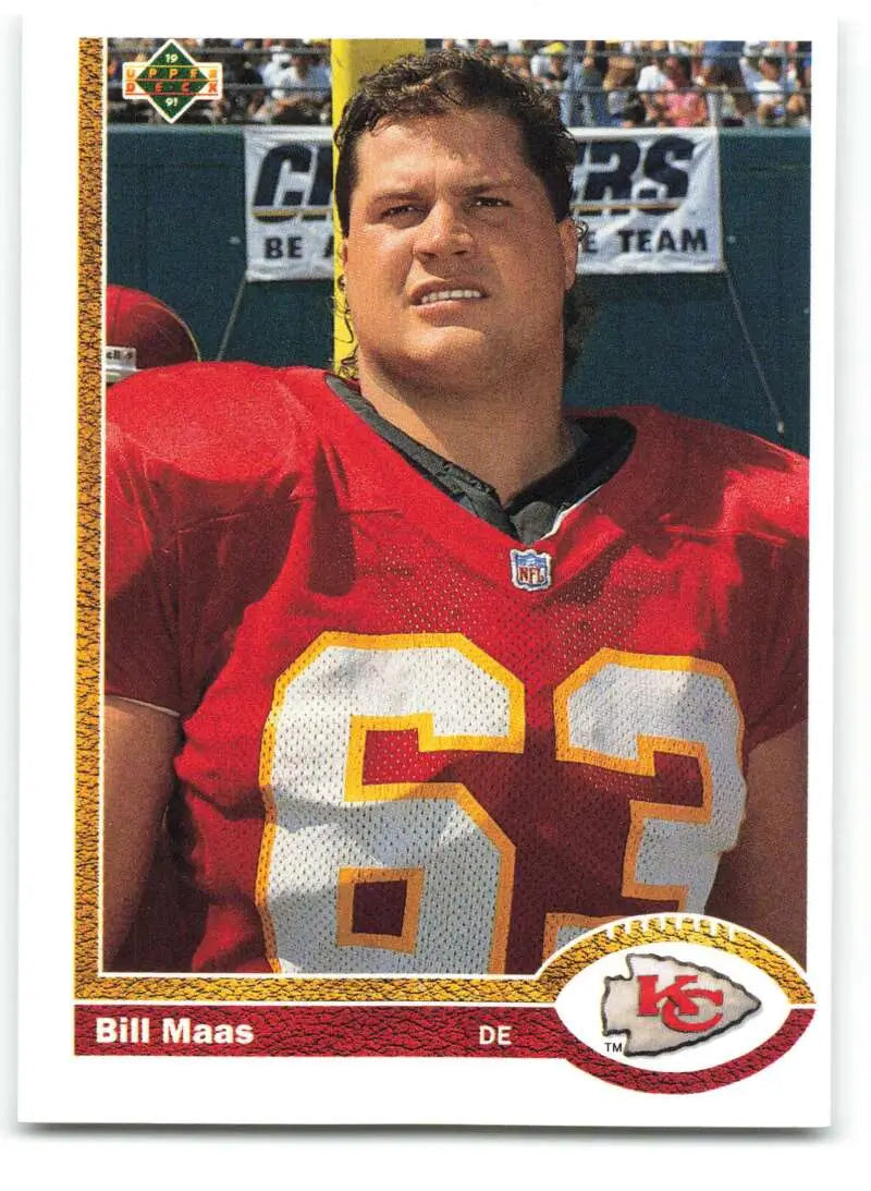 1991 Upper Deck #592 Bill Maas NM-MT Kansas City Chiefs Football Card - Football Card Single