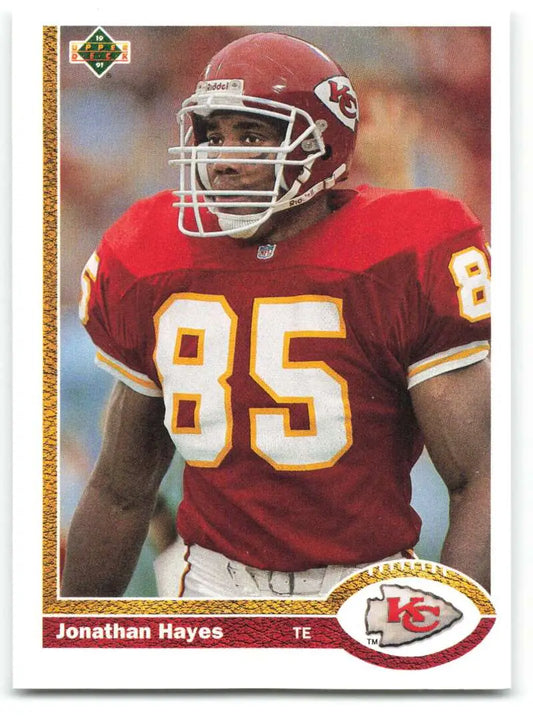 1991 Upper Deck #598 Jonathan Hayes NM-MT Kansas City Chiefs Football Card - Football Card Single