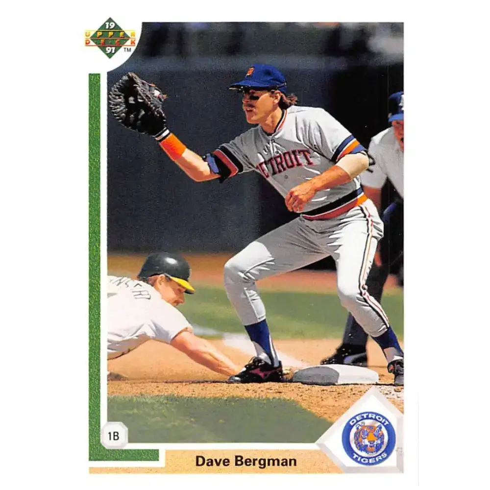 1991 Upper Deck #599 Dave Bergman EX Excellent Detroit Tigers Baseball Card - Baseball Card Single