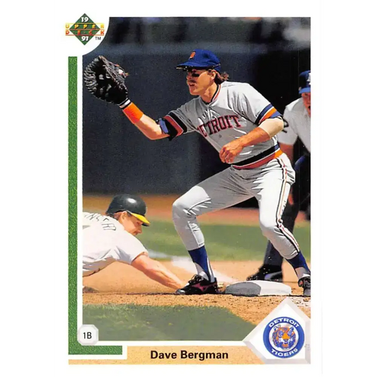 1991 Upper Deck #599 Dave Bergman EX Excellent Detroit Tigers Baseball Card