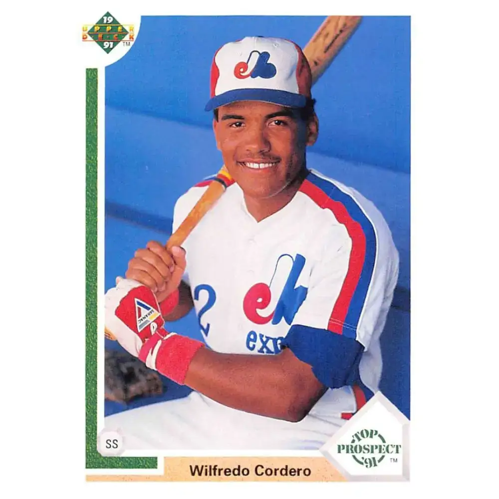 1991 Upper Deck #60 Wil Cordero EX Excellent RC Rookie Montreal Expos Baseball Card - Baseball Card Single