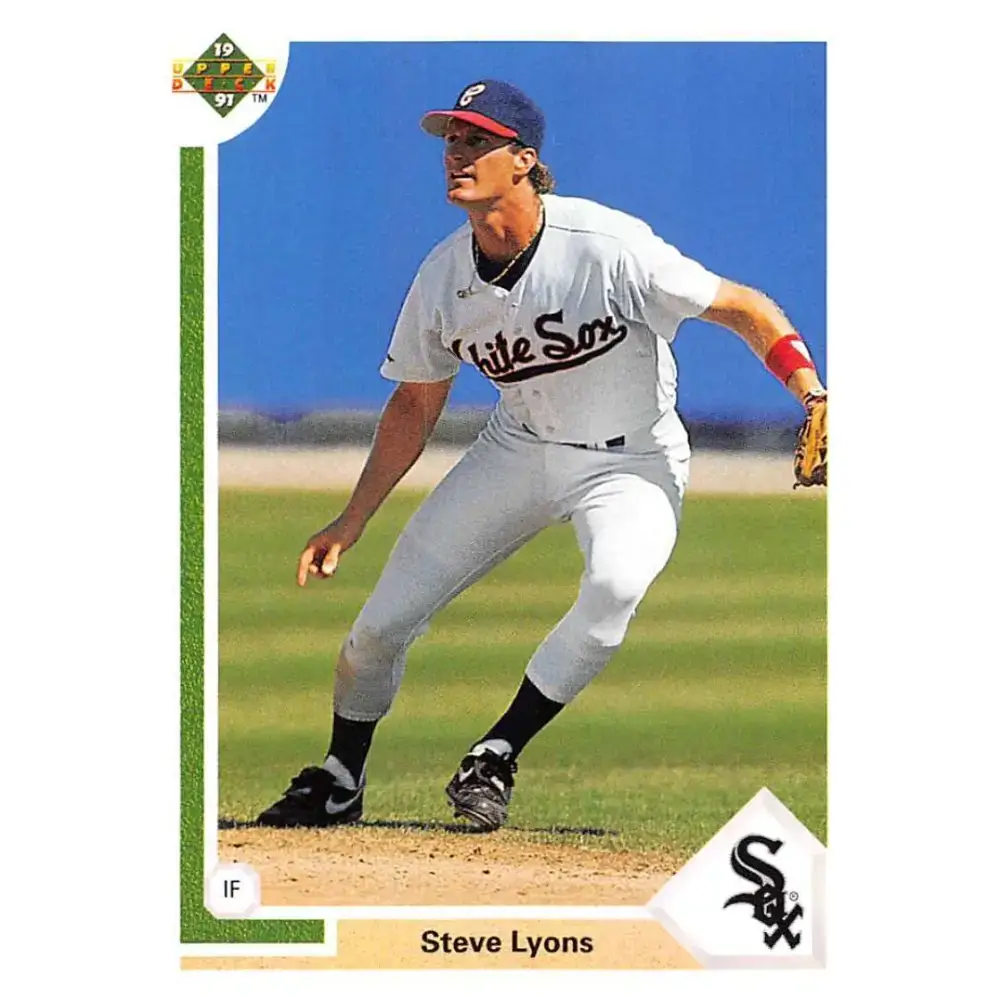 1991 Upper Deck #601 Steve Lyons EX Excellent Chicago White Sox Baseball Card - Baseball Card Single