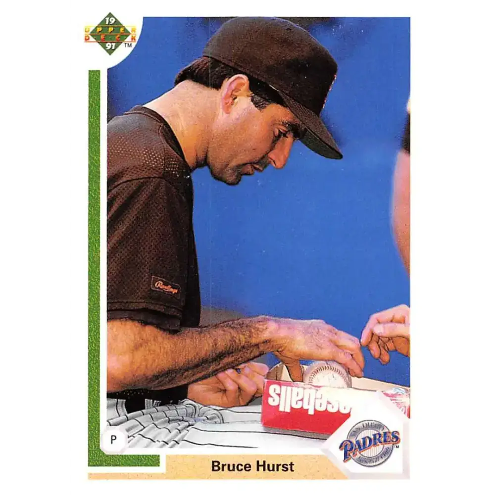 1991 Upper Deck #602 Bruce Hurst EX Excellent San Diego Padres Baseball Card - Baseball Card Single