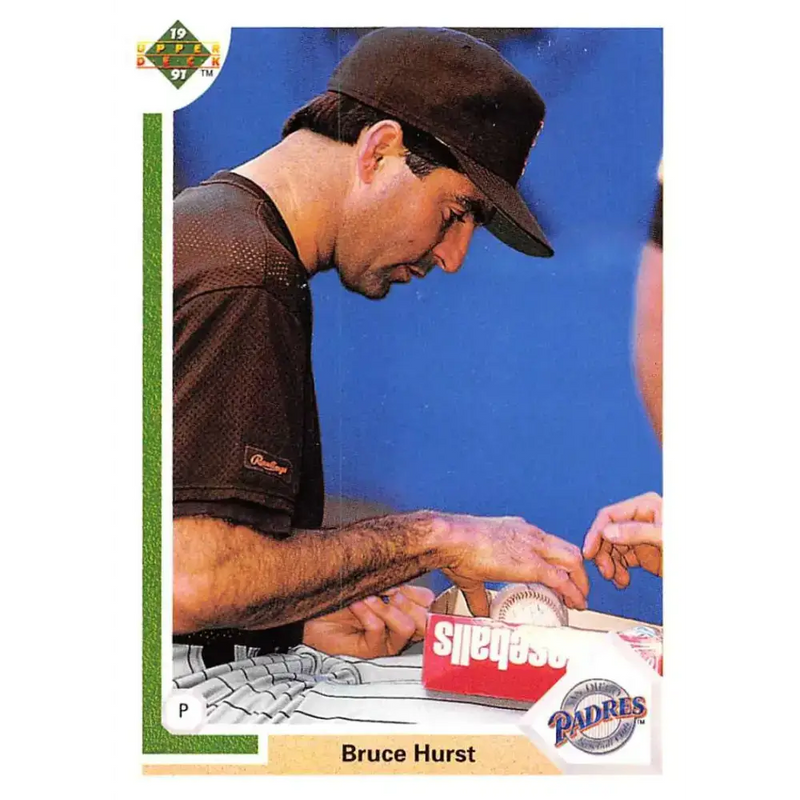 1991 Upper Deck #602 Bruce Hurst EX Excellent San Diego Padres Baseball Card - Baseball Card Single