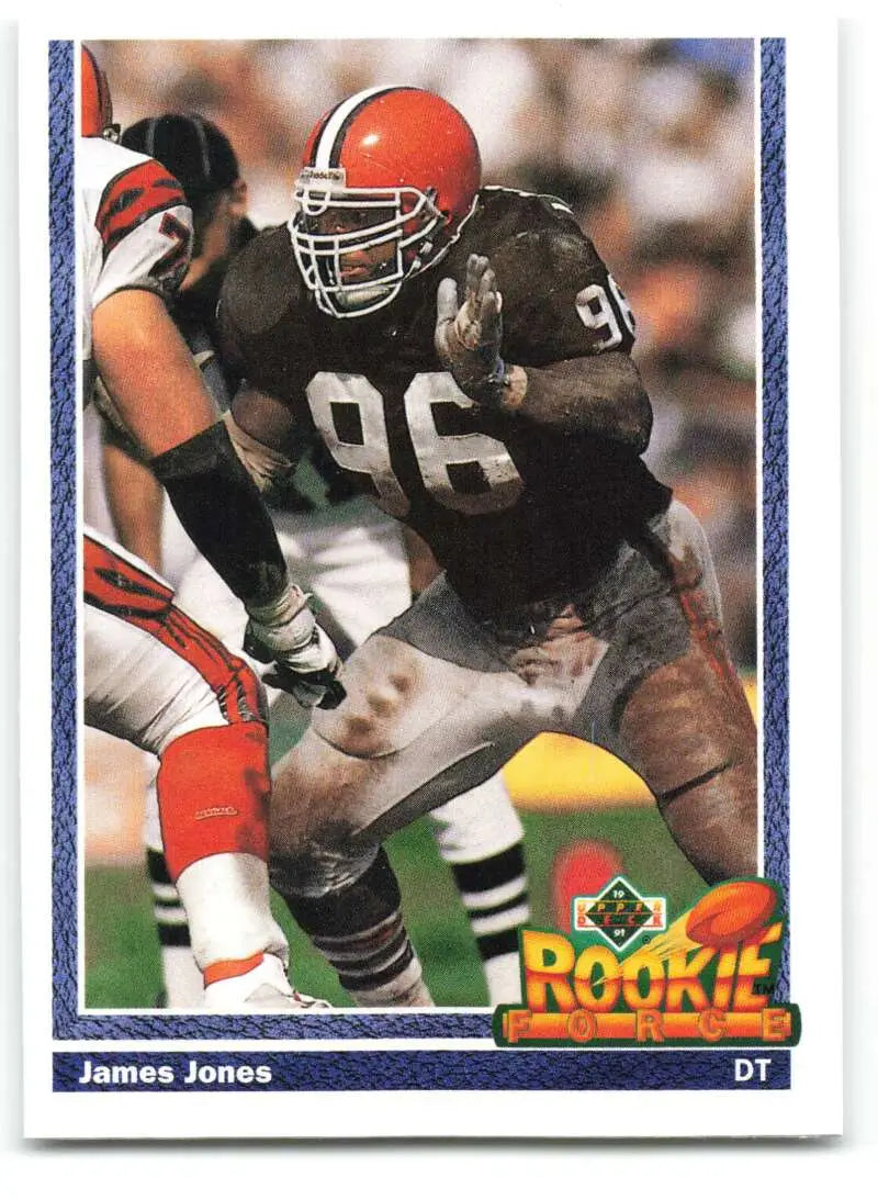 1991 Upper Deck #602 James Jones NM-MT RC Rookie Cleveland Browns Football Card - Football Card Single