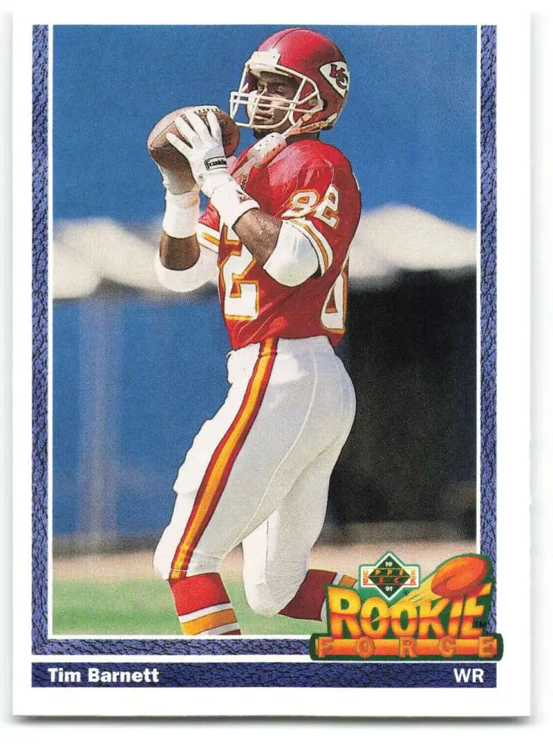 1991 Upper Deck #603 Tim Barnett NM-MT RC Rookie Kansas City Chiefs Football Card - Football Card Single