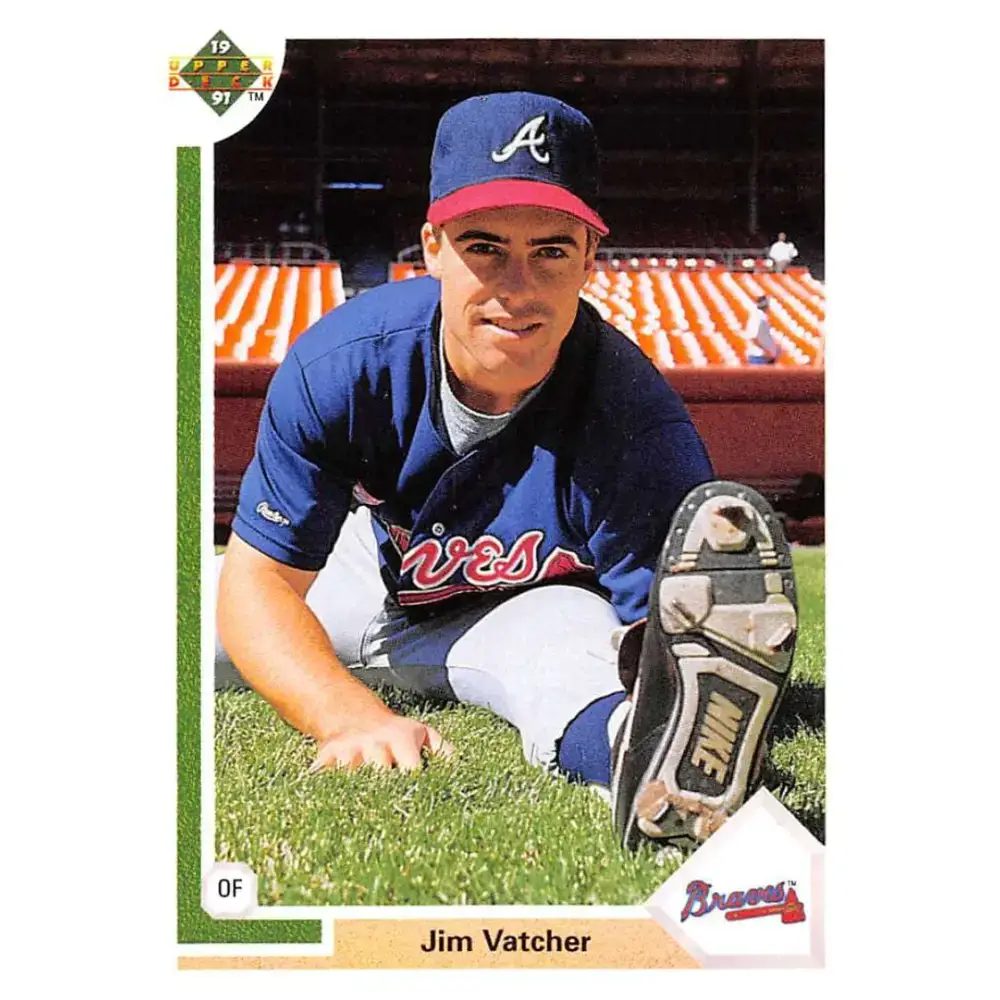 1991 Upper Deck #604 Jim Vatcher NM-MT RC Rookie Atlanta Braves Baseball Card - Baseball Card Single