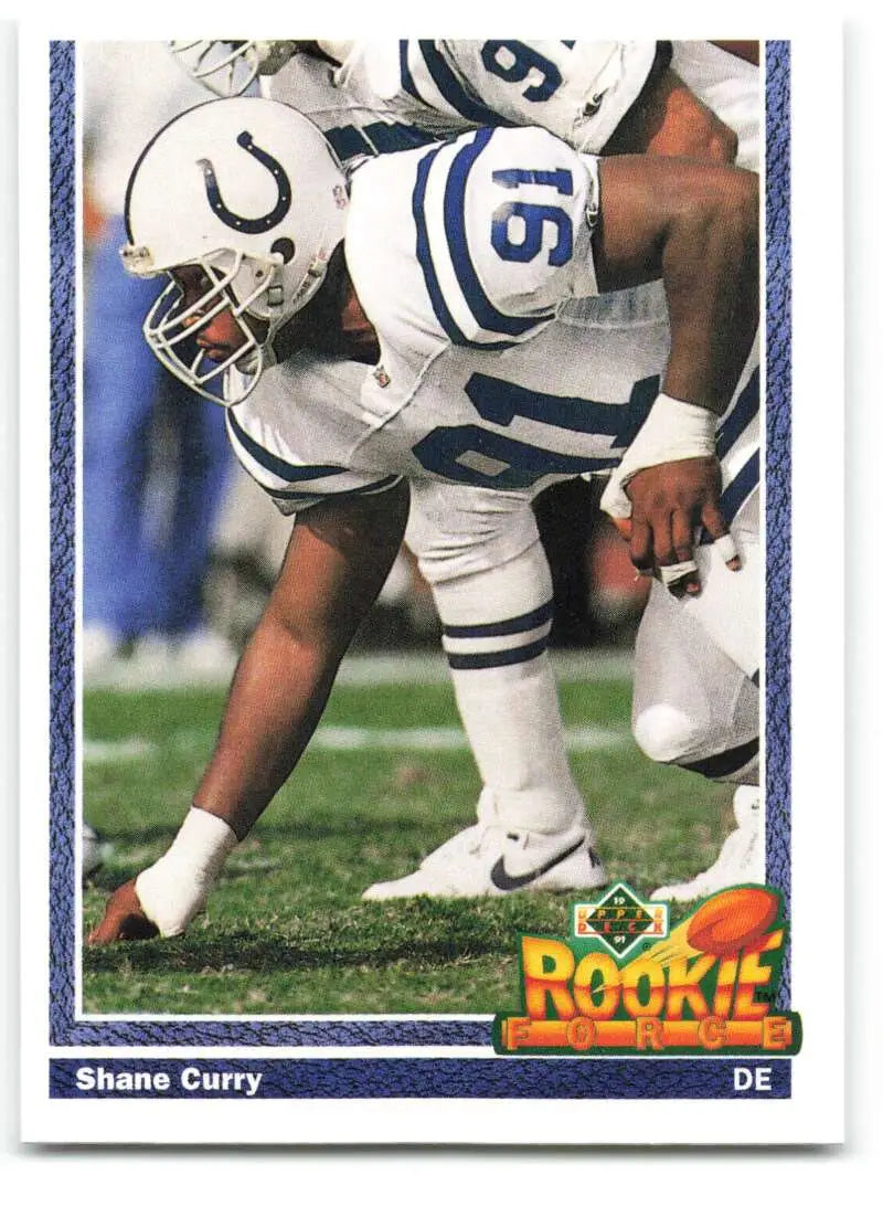 1991 Upper Deck #605 Shane Curry NM-MT Indianapolis Colts Football Card - Football Card Single