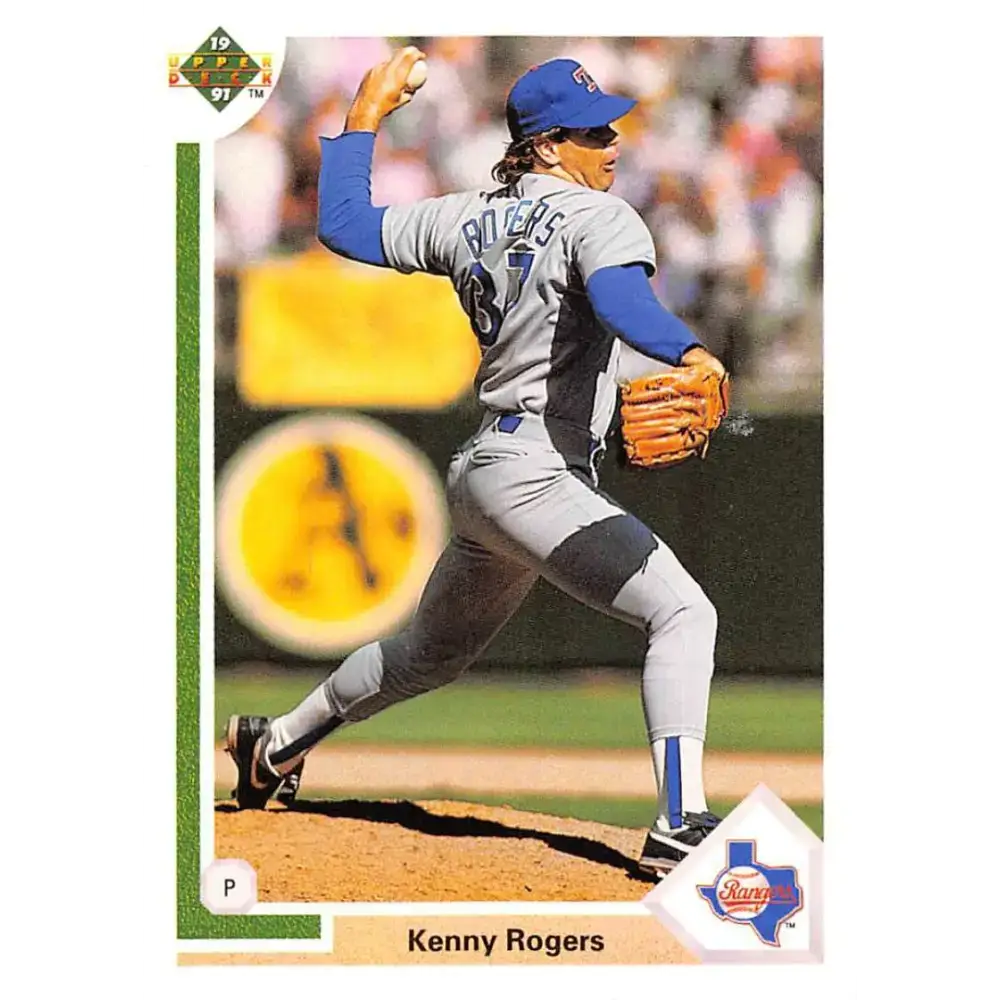 1991 Upper Deck #606 Kenny Rogers NM-MT Texas Rangers Baseball Card - Baseball Card Single