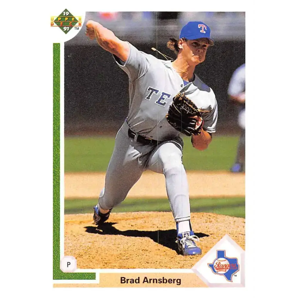 1991 Upper Deck #608 Brad Arnsberg NM-MT Texas Rangers Baseball Card - Baseball Card Single