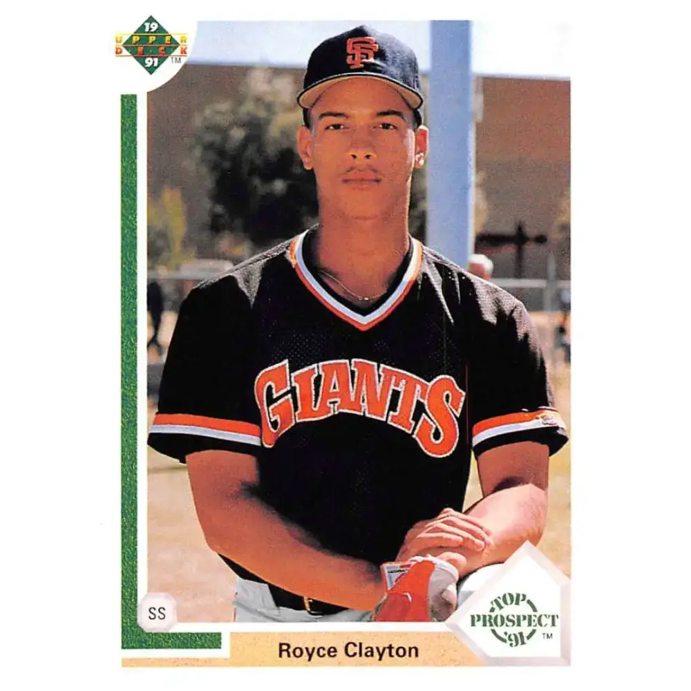 1991 Upper Deck #61 Royce Clayton NM-MT San Francisco Giants Baseball Card - Baseball Card Single