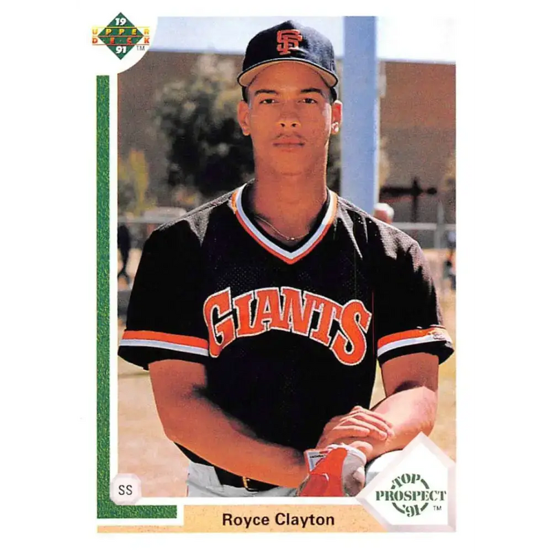 1991 Upper Deck #61 Royce Clayton NM-MT San Francisco Giants Baseball Card - Baseball Card Single