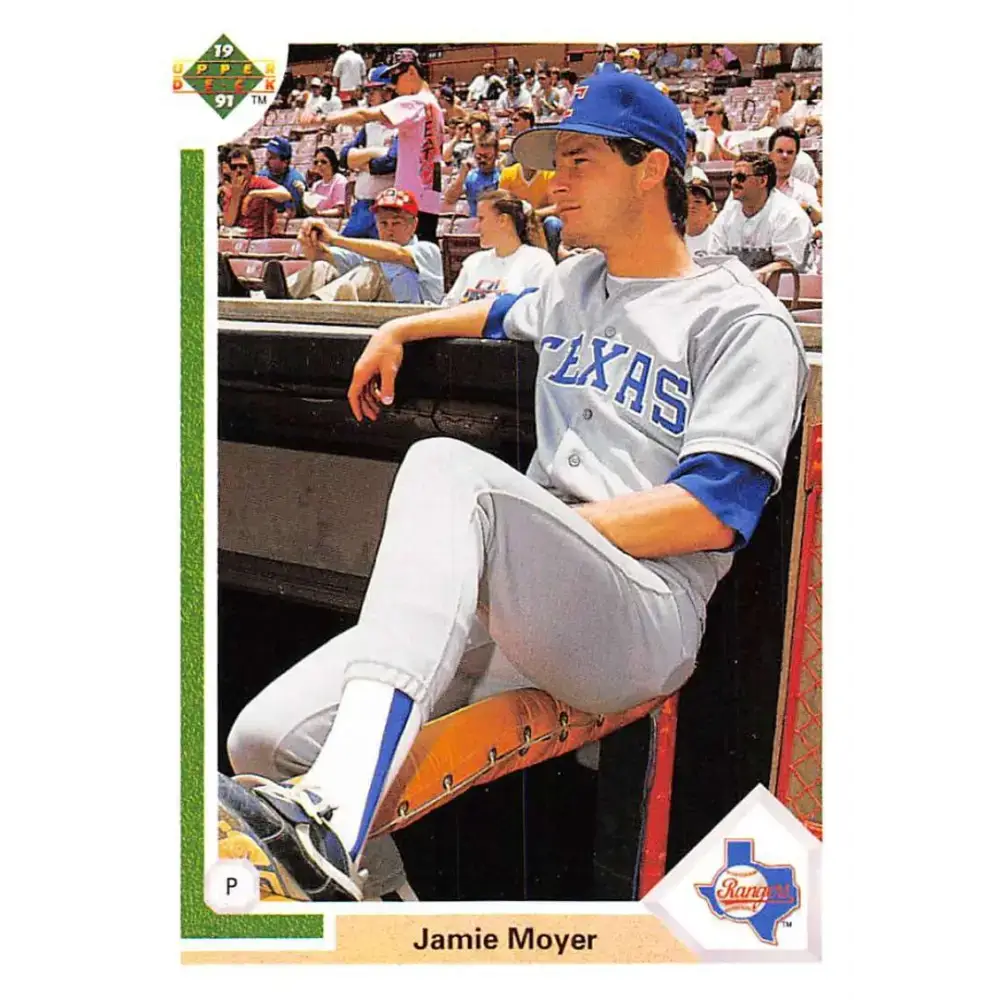 1991 Upper Deck #610 Jamie Moyer EX Excellent Texas Rangers Baseball Card - Baseball Card Single