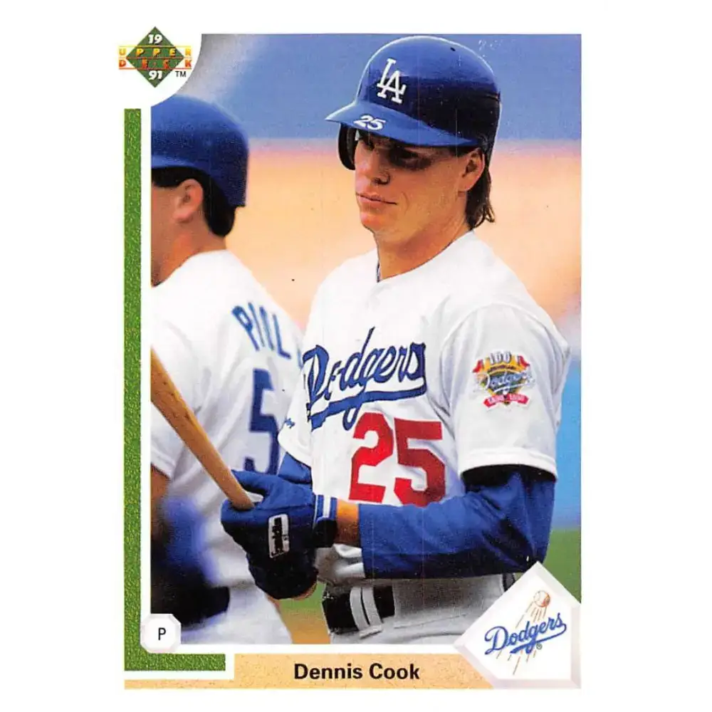 1991 Upper Deck #612 Dennis Cook EX Excellent Los Angeles Dodgers Baseball Card - Baseball Card Single
