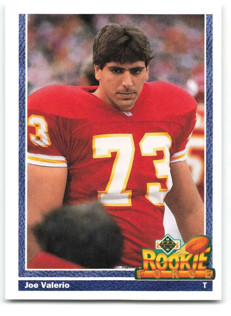 1991 Upper Deck #613 Joe Valerio NM-MT RC Rookie Kansas City Chiefs Football Card - Football Card Single