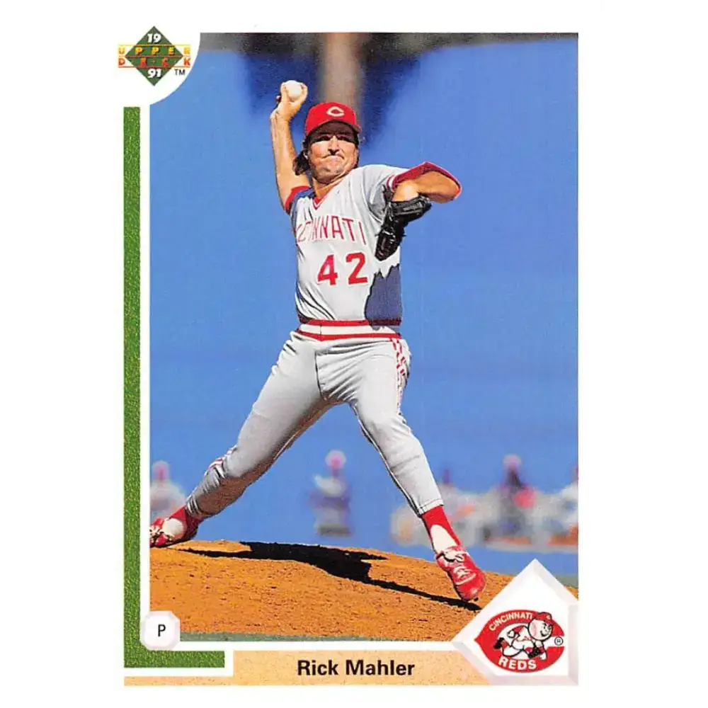 1991 Upper Deck #613 Rick Mahler NM-MT Cincinnati Reds Baseball Card - Baseball Card Single