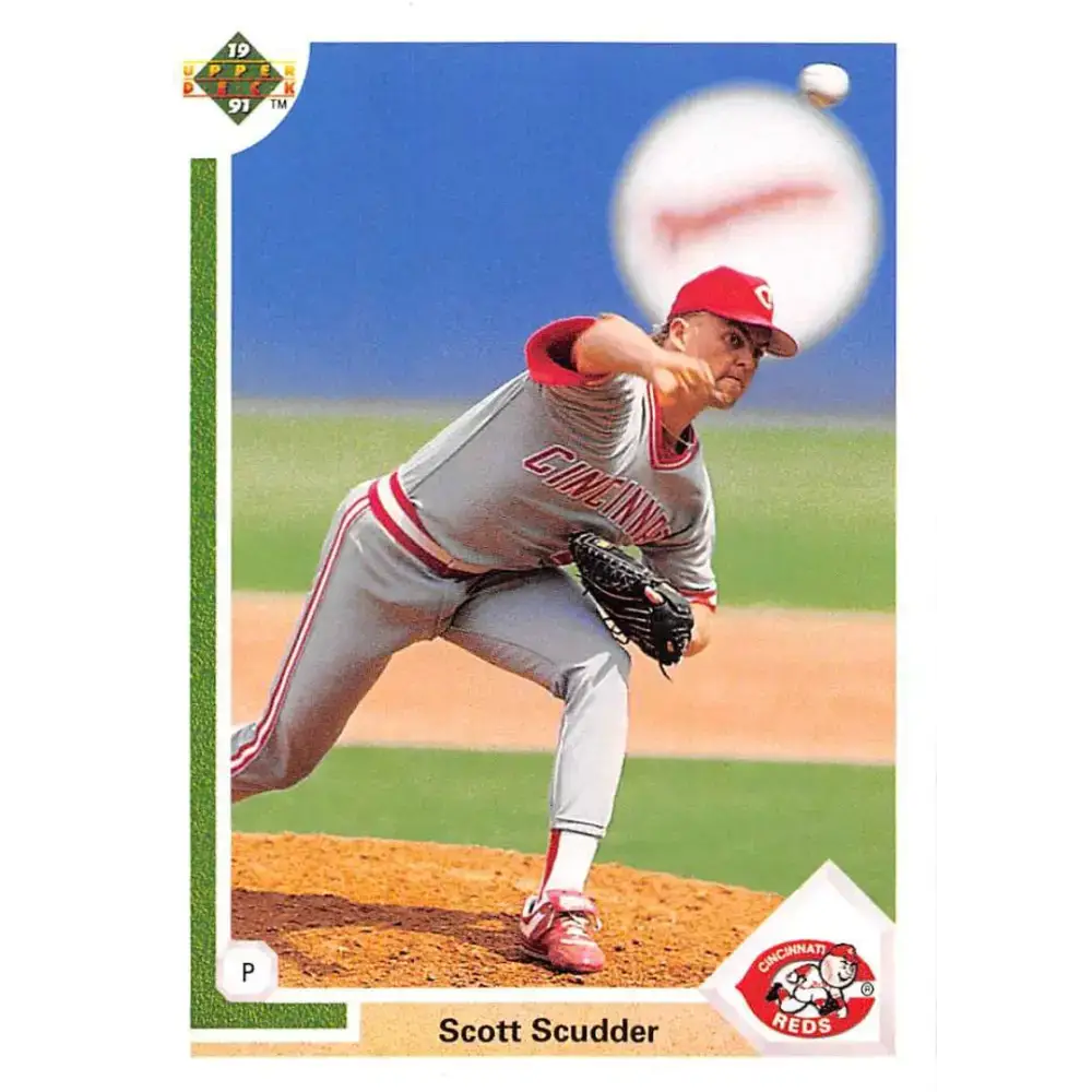 1991 Upper Deck #615 Scott Scudder NM-MT Cincinnati Reds Baseball Card - Baseball Card Single