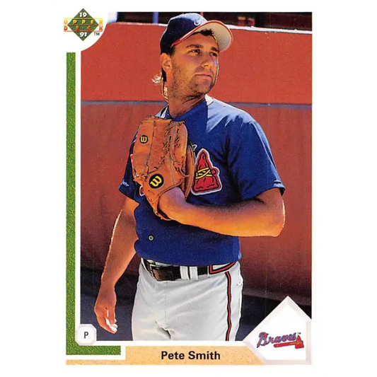 1991 Upper Deck #622 Pete Smith NM-MT Atlanta Braves Baseball Card - Baseball Card Single