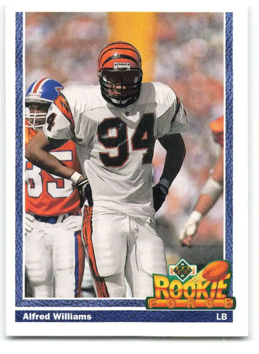 1991 Upper Deck #623 Alfred Williams NM-MT RC Rookie Cincinnati Bengals Football Card - Football Card Single