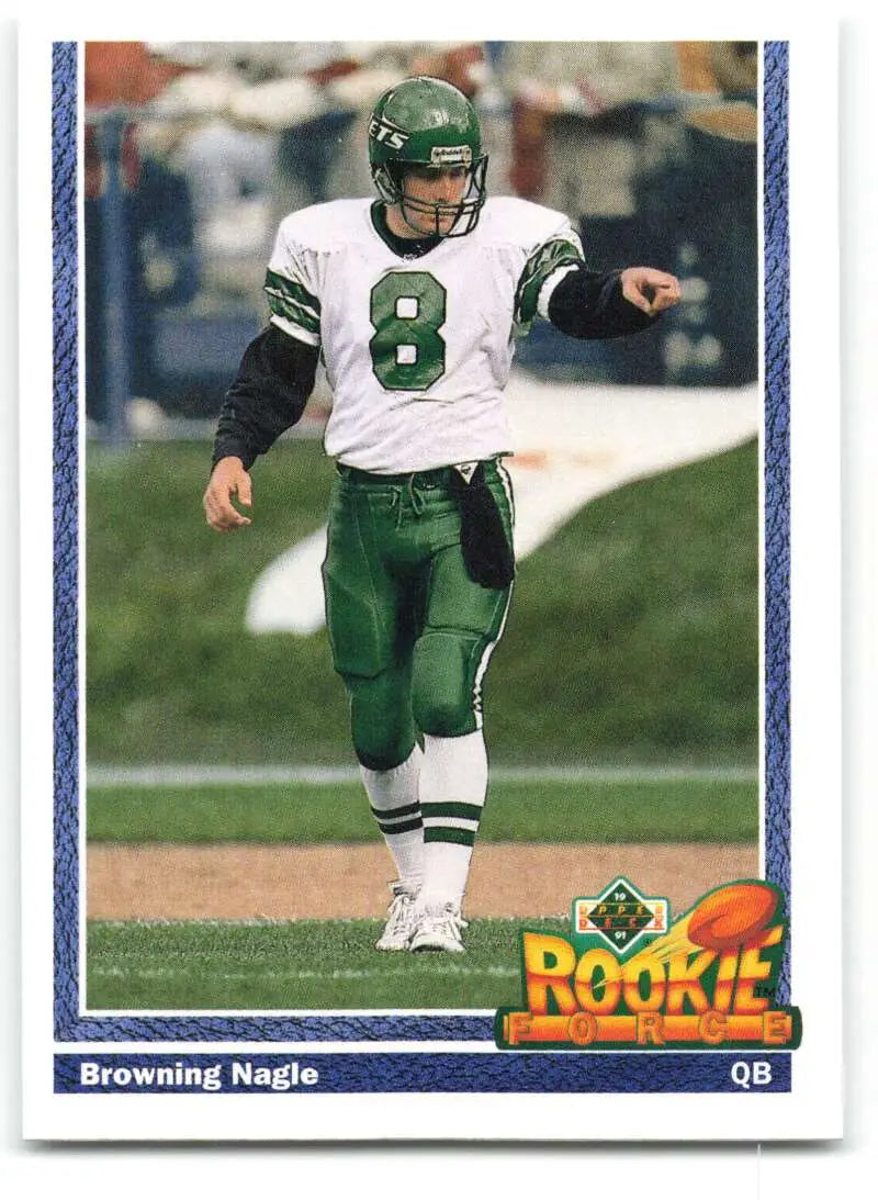 1991 Upper Deck #624 Browning Nagle NM-MT New York Jets Football Card - Football Card Single