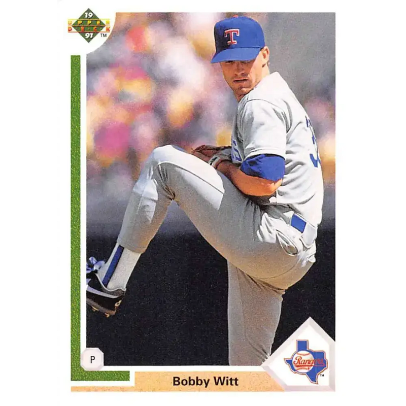 1991 Upper Deck #627 Bobby Witt EX Excellent Texas Rangers Baseball Card - Baseball Card Single