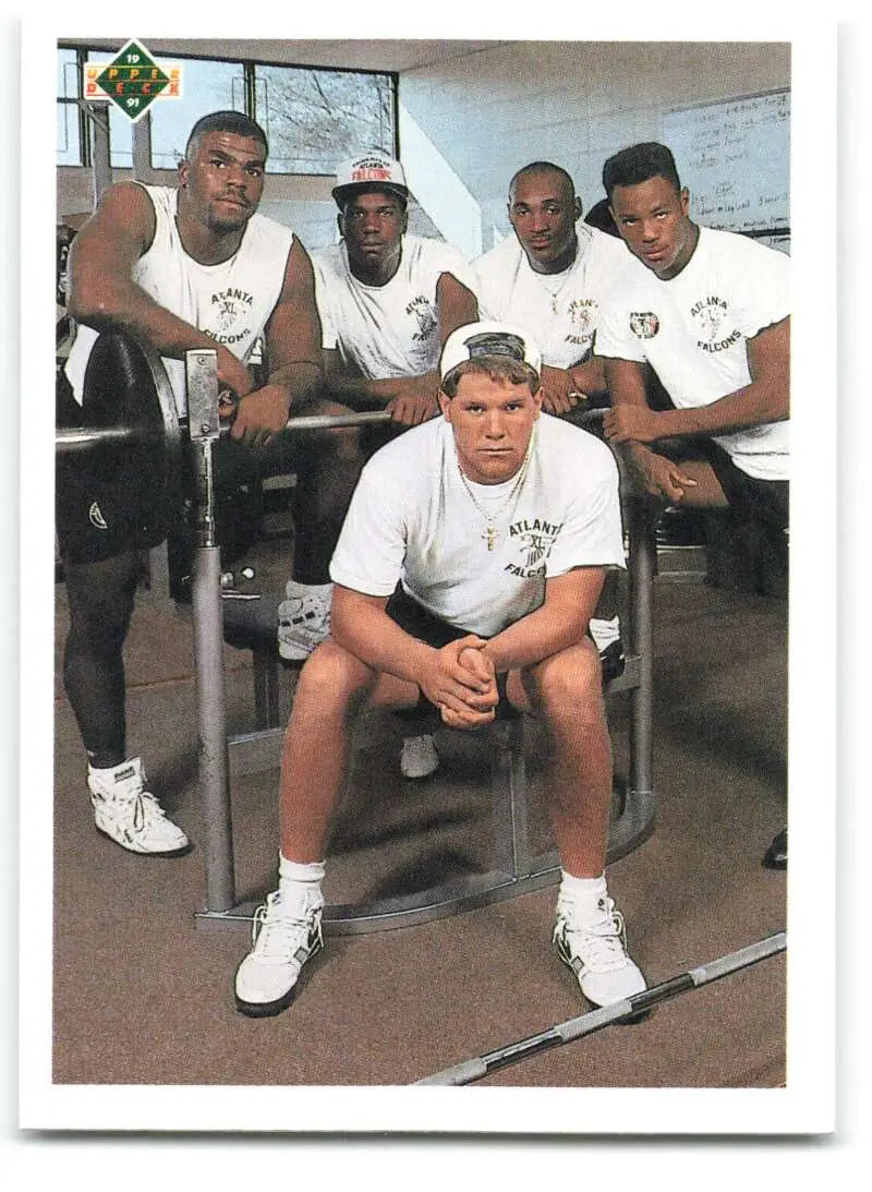 1991 Upper Deck #627 Brett Favre/Mike Pritchard/Erric Pegram/Moe Gardner/Bruce Pickens NM-MT Atlanta Falcons Football
