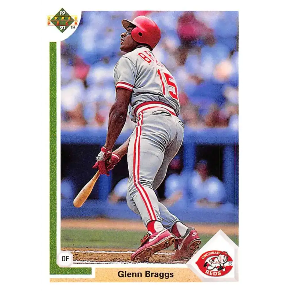1991 Upper Deck #631 Glenn Braggs EX Excellent Cincinnati Reds Baseball Card - Baseball Card Single