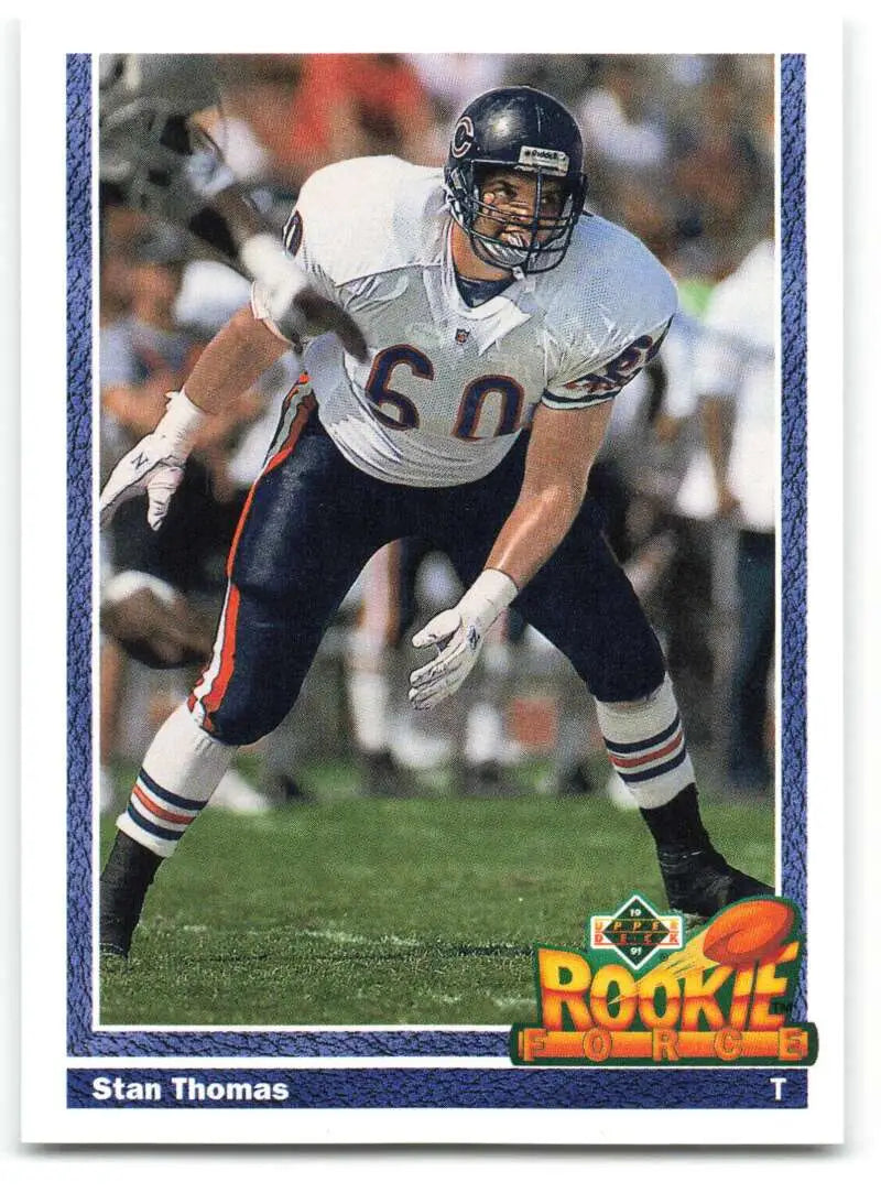 1991 Upper Deck #631 Stan Thomas NM-MT Chicago Bears Football Card - Football Card Single