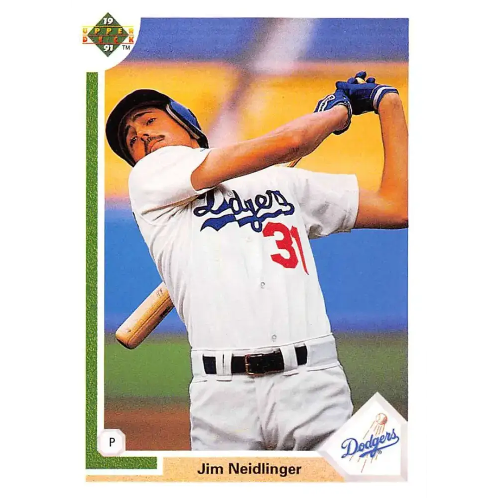 1991 Upper Deck #632 Jim Neidlinger EX Excellent RC Rookie Los Angeles Dodgers Baseball Card - Baseball Card Single