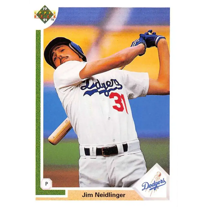 1991 Upper Deck #632 Jim Neidlinger EX Excellent RC Rookie Los Angeles Dodgers Baseball Card - Baseball Card Single