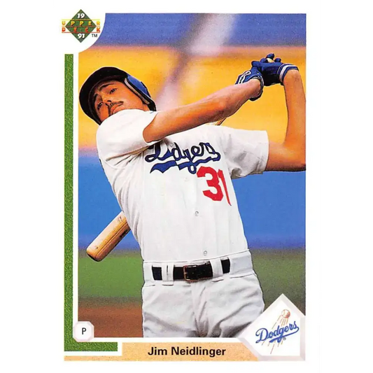 1991 Upper Deck #632 Jim Neidlinger NM-MT RC Rookie Los Angeles Dodgers Baseball Card - Baseball Card Single