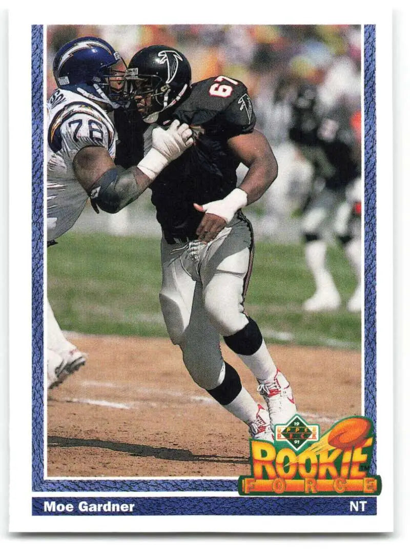 1991 Upper Deck #633 Moe Gardner NM-MT RC Rookie Atlanta Falcons Football Card - Football Card Single