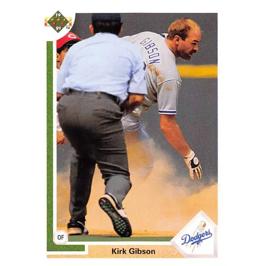 1991 Upper Deck #634 Kirk Gibson NM-MT Los Angeles Dodgers Baseball Card - Baseball Card Single