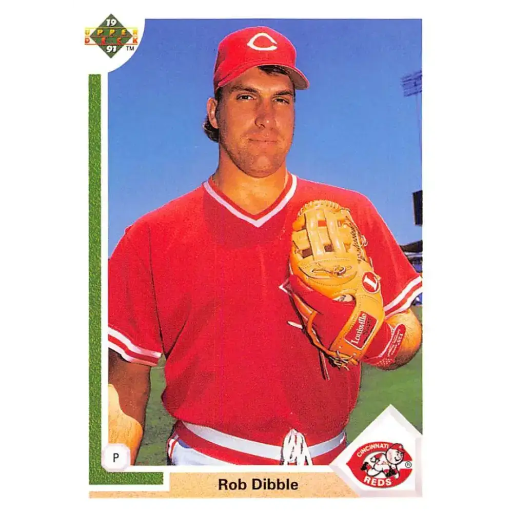 1991 Upper Deck #635 Rob Dibble EX Excellent Cincinnati Reds Baseball Card - Baseball Card Single