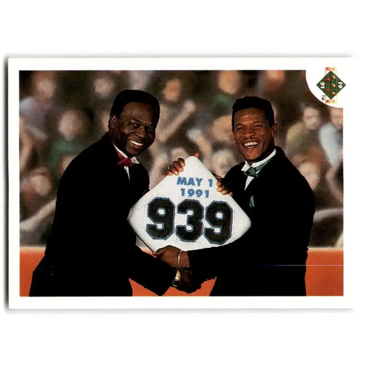 1991 Upper Deck #636 Rickey Henderson/Lou Brock EX Excellent Baseball Card