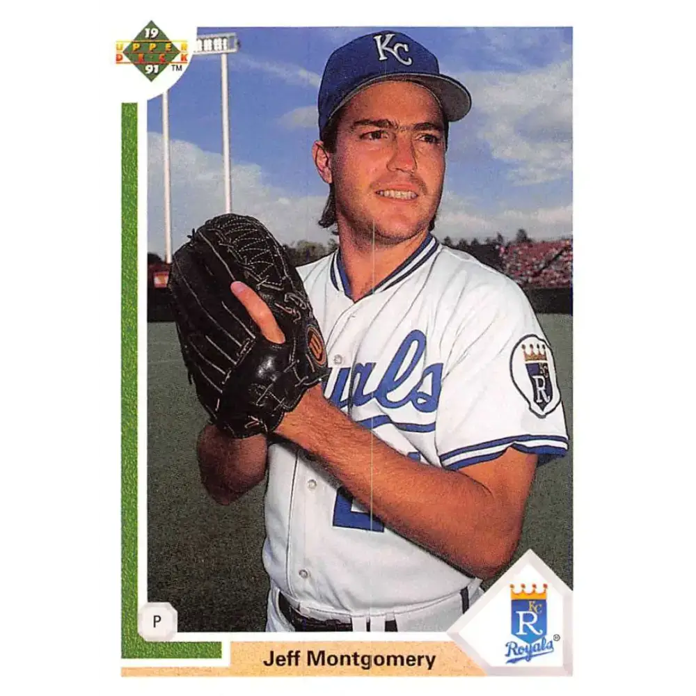 1991 Upper Deck #637 Jeff Montgomery EX Excellent Kansas City Royals Baseball Card - Baseball Card Single