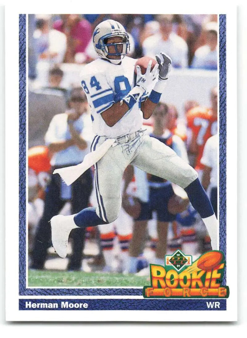 1991 Upper Deck #639 Herman Moore NM-MT Detroit Lions Football Card - Football Card Single