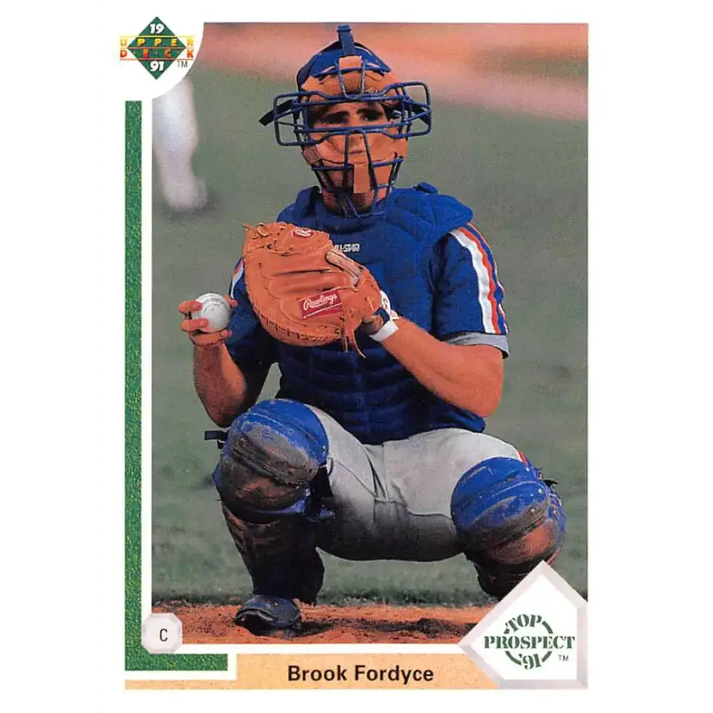 1991 Upper Deck #64 Brook Fordyce EX Excellent RC Rookie New York Mets Baseball Card - Baseball Card Single