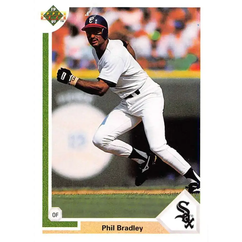 1991 Upper Deck #641 Phil Bradley EX Excellent Chicago White Sox Baseball Card - Baseball Card Single