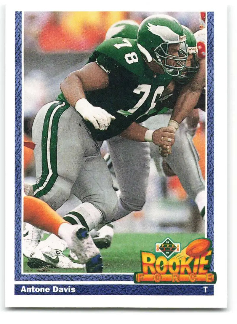 1991 Upper Deck #643 Antone Davis NM-MT RC Rookie Philadelphia Eagles Football Card - Football Card Single