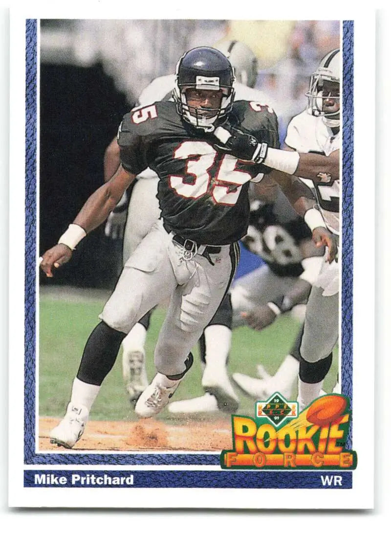 1991 Upper Deck #644 Mike Pritchard NM-MT Atlanta Falcons Football Card - Football Card Single