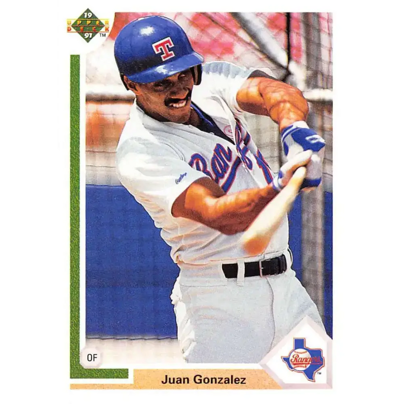 1991 Upper Deck #646 Juan Gonzalez EX Excellent Texas Rangers Baseball Card - Baseball Card Single