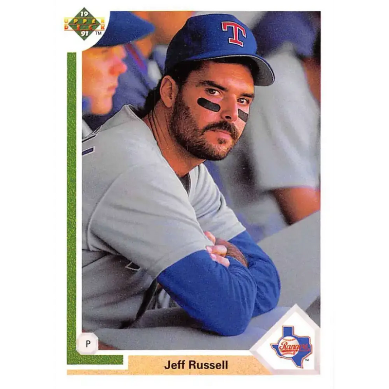 1991 Upper Deck #648 Jeff Russell EX Excellent Texas Rangers Baseball Card - Baseball Card Single