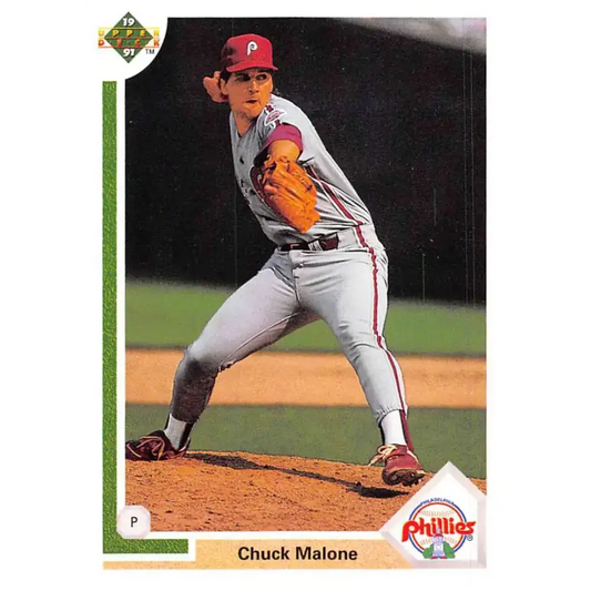 1991 Upper Deck #649 Chuck Malone NM-MT Philadelphia Phillies Baseball Card - Baseball Card Single